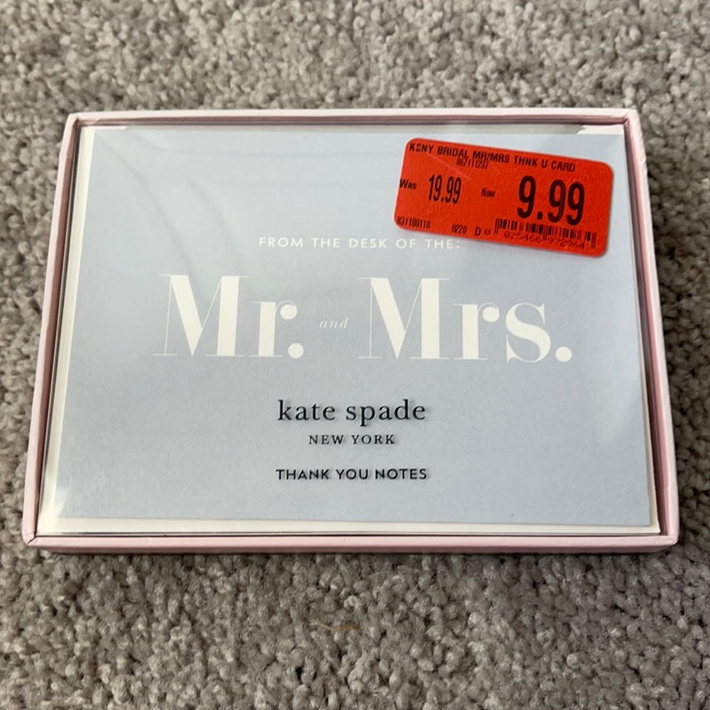 Kate Spade Thank you cards